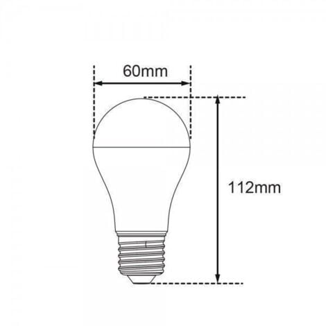 Lote de 10 bombillas LED E27 9W eq 60W 806m Blanco frío