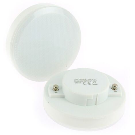 Lote de 10 bombillas LED GX53 7W eq 50W  Temperatura de color: Blanco frio 6000K