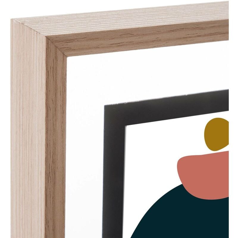 Juego de marcos de madera maciza de 13 x 39 pulgadas con hojas de pegamento  para rompecabezas de despegar y pegar, profundidad del marco interior de