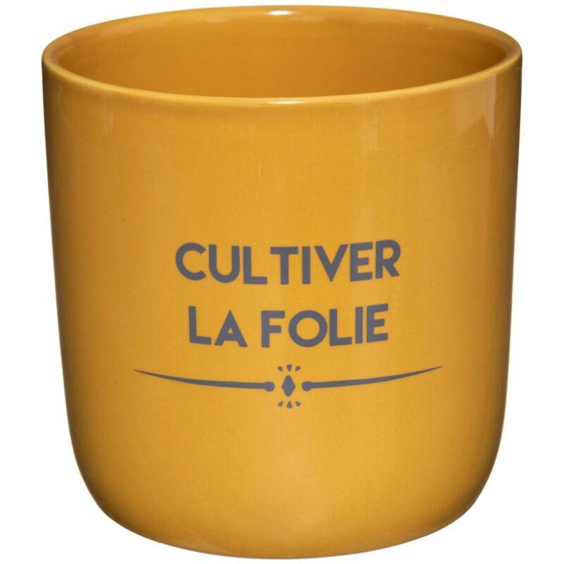 Mensaje de cerámica de olla - Amarillo