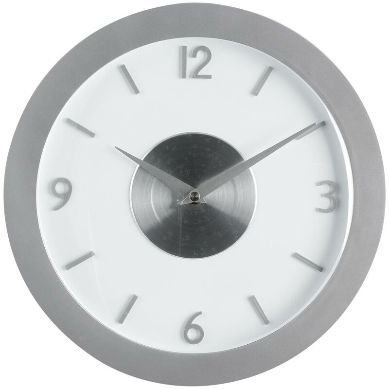 Reloj de pared metal Vidrio 30.5cm Día