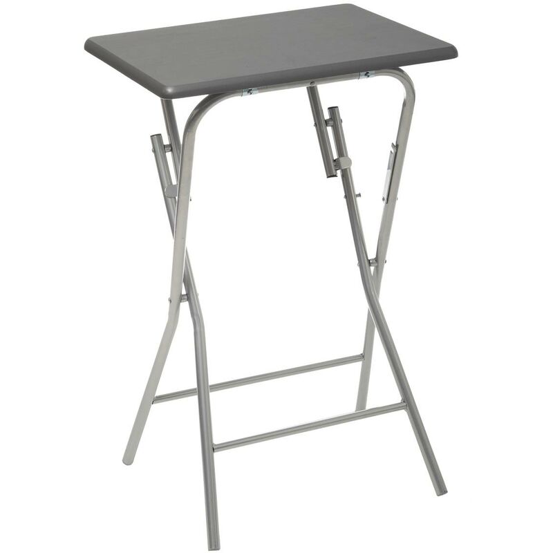 Mesa Plegable 48 x 38 cm gris h 64 5five auxiliar