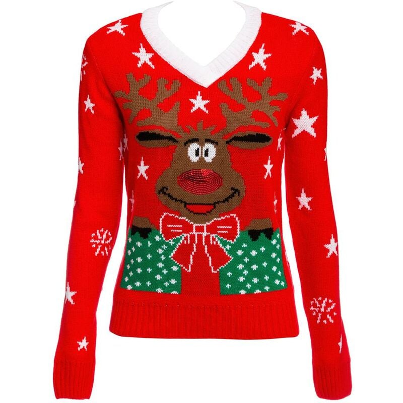 Jerseys de navidad divertidos mujer s - m l - xl - Feeric Lights & Christmas