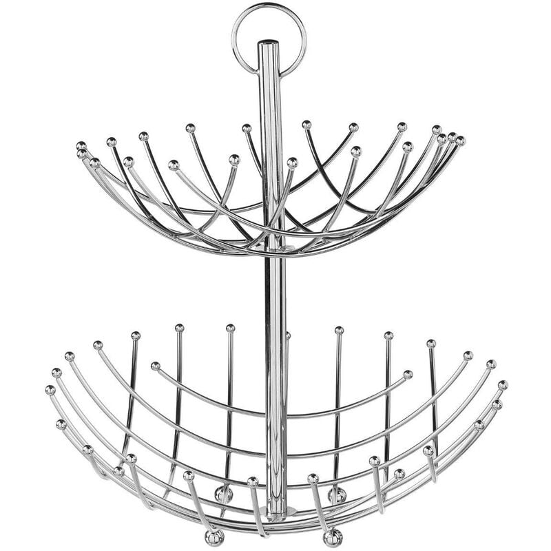Corte De Cromo 2 etapas recipiente niveles dimensiones cesta inferior 36 x h. 115 cm superior 275 9 5five estante para las frutas con alturas 40 sg secret