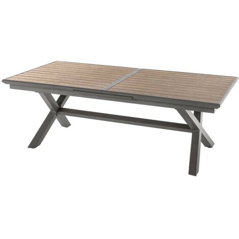 Mesa de jardín extensible Axiome Marrón - 10 plazas - Hespéride