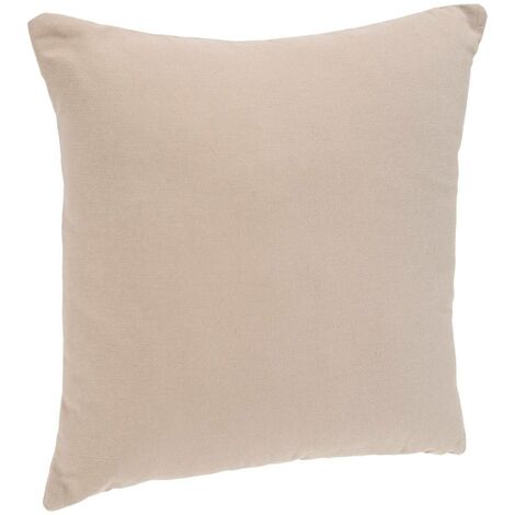 Funda de cojín de algodón - beige - 38x38 cm - Atmosphera créateur d'intérieur