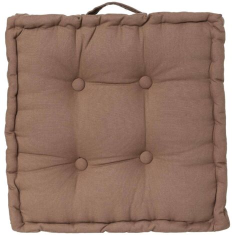 Cojín de suelo topo 40 x 40 cm - Atmosphera créateur d'intérieur