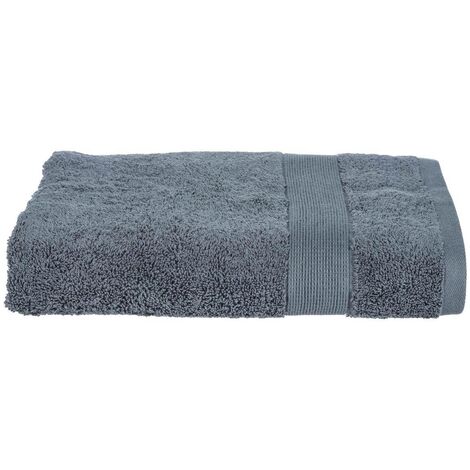 Toalla de ducha 'Essentiel' - algodón 450 g/m² - gris antracita 70 x 130 cm - Atmosphera créateur d'intérieur
