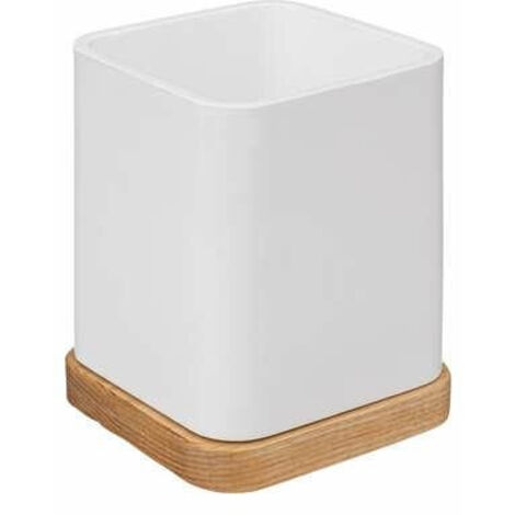 CONTENEDOR DE BAÑO para cepillos de dientes Natureo BLANCO