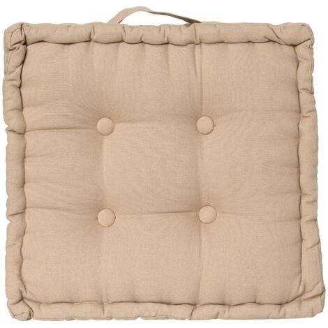Cojín de suelo lino 40 x 40 cm - Atmosphera créateur d'intérieur
