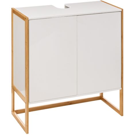 Mueble bajo de 2 puertas naturéo blanco - 5five (1/5)