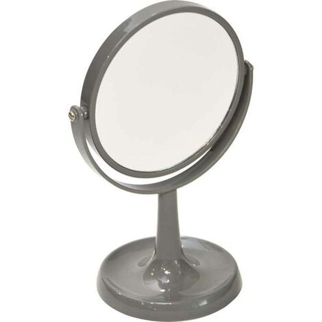 Espejo de baño de doble cara con aumento de 3 veces espejo telescópico  plegable (color : parte inferior cuadrada)