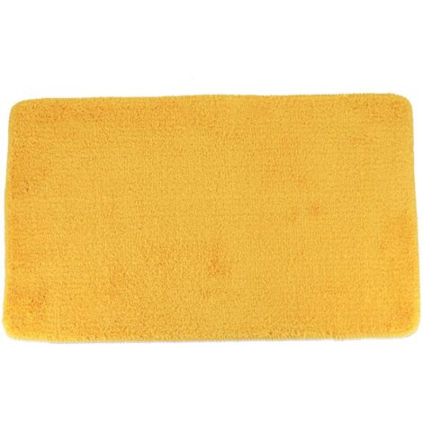 Alfombra de microfibra suave debajo del látex 45x75 cm - amarillo - Tendance
