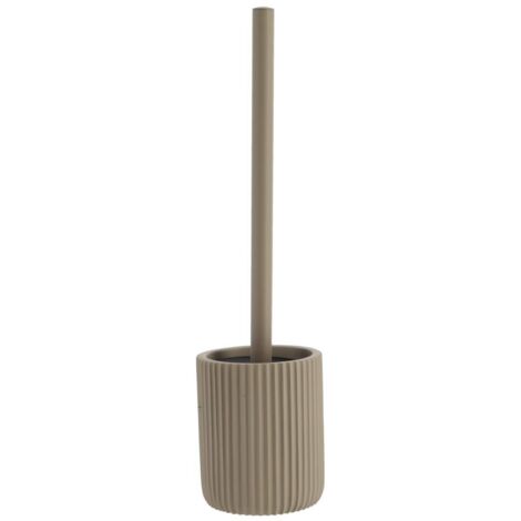 Escobilla de poliresina con rayas - taupe - Tendance