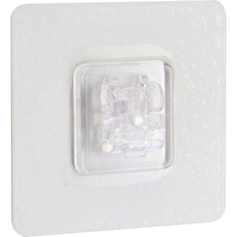 Tarjeta adhesiva de pvc con gancho para accesorios con cable - transparente - Tendance