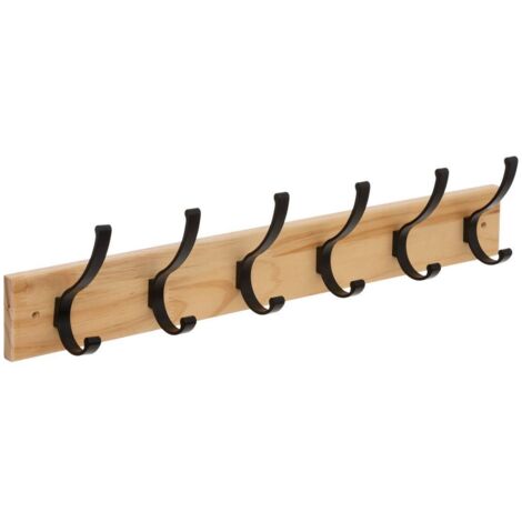 Percha metálica de madera de 6 cabezas  - 5five