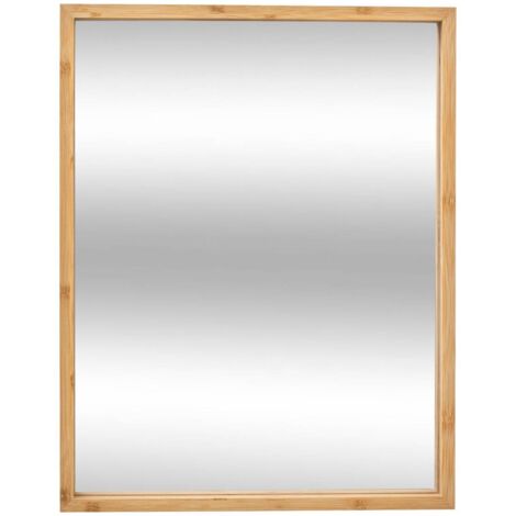 Espejo de pared 34x44cm bambú  - 5five