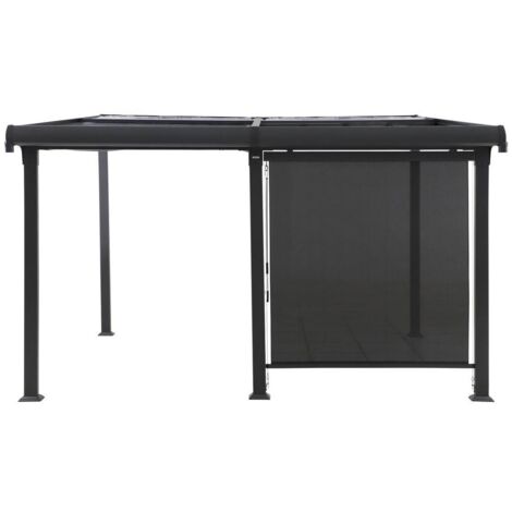 Toldo pérgola pizarra Enolie 4X3,5m - Hespéride