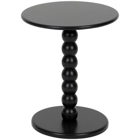 Mesa de centro negra Chamlo D38cm - Atmosphera créateur d'intérieur