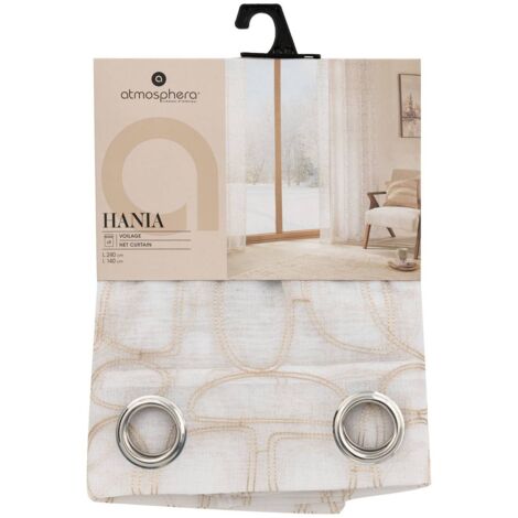 Tenda Voile Per Bambini Nuage 140x240 Cm Bianca - Leggera, Con Occhielli, Ideale Cameretta