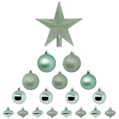 Kit de 18 bolas de color verde almendra - Atmosphera créateur d'intérieur