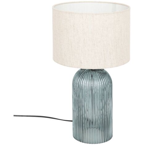 Lámpara de mesa Mati Azul Vidrio H42cm - Atmosphera créateur d'intérieur