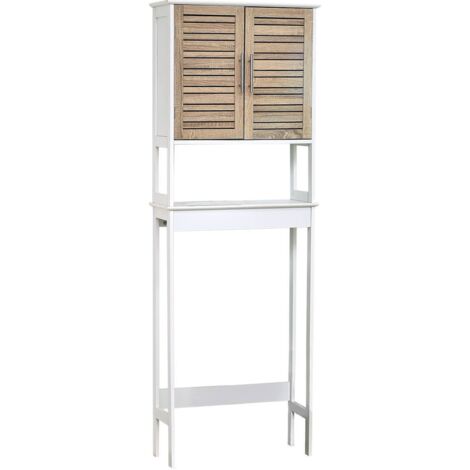 Armario de 2 puertas y estante de mdf - stockholm - Tendance