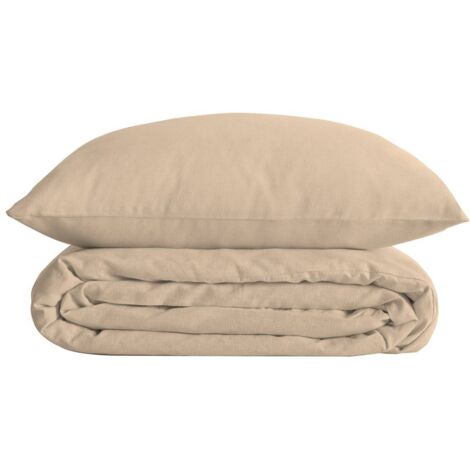 Landiha Ropa de Cama Percal Beige 240x220cm - Atmosphera créateur d'intérieur