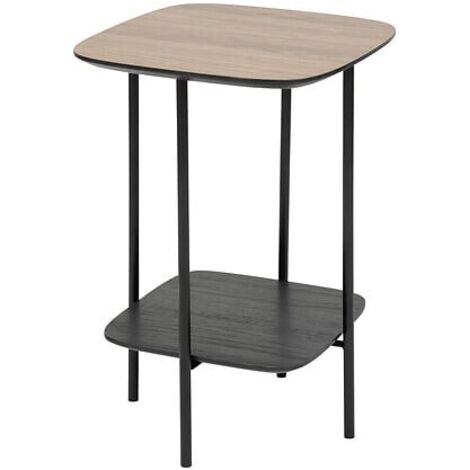 Mesa auxiliar Hodia negra 1 estante 60x40x40cm - Atmosphera créateur d'intérieur
