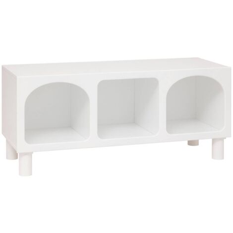 Estantería Tara blanca de 3 compartimentos 90x40x32cm - Atmosphera créateur d'intérieur (1/4)