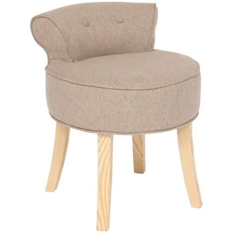 Taburete Firmin pino beige 58x49x46cm - Atmosphera créateur d'intérieur