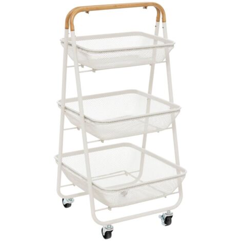 Carro mayaj con ruedas 3 niveles 48x41,5cm - 5five