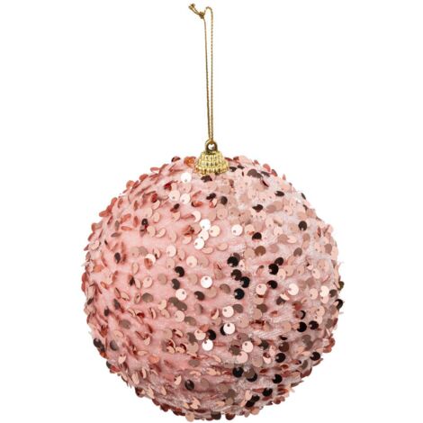 Adorno de lentejuelas rosa 120mm - Atmosphera créateur d'intérieur