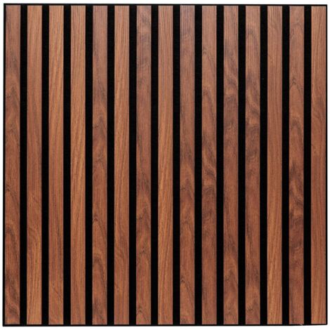 Colva panel decorativo de pared de madera oscura 60x60cm - Atmosphera créateur d'intérieur