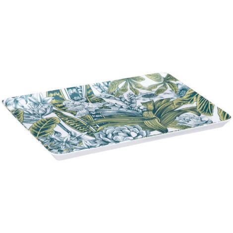 Bandeja rectangular 30x22cm con plantas - 5five