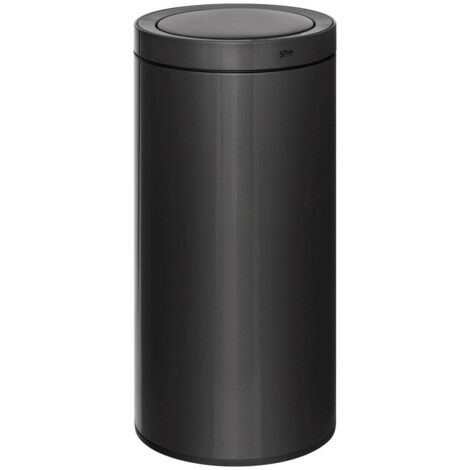 Papelera automática delta de metal negro 40l - 5five (1/5)