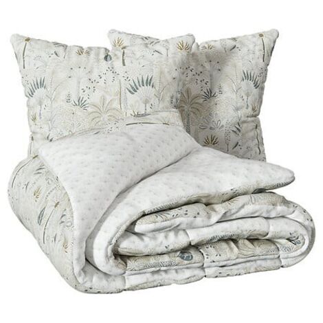 Juego de cama estampado Sonie blanco 240x220cm - Atmosphera créateur d'intérieur