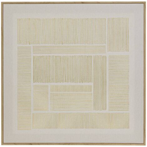Lienzo enmarcado Idrissa beige 58x58cm - Atmosphera créateur d'intérieur