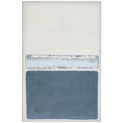 Lienzo pintado enmarcado Jimena azul 116x75cm - Atmosphera créateur d'intérieur