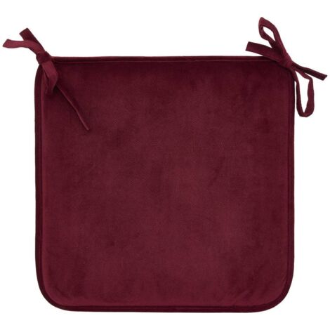 Funda de silla Lilou en rojo granate 38x38cm - Atmosphera créateur d'intérieur (1/2)