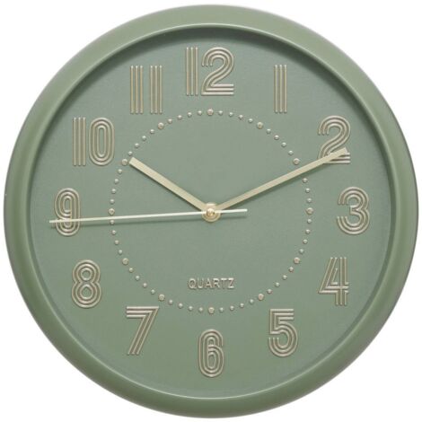 Reloj Alizee verde oliva D30cm - Atmosphera créateur d'intérieur