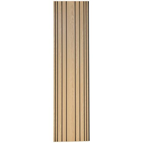 Panel mural Colva beige con fondo negro 240x60cm - Atmosphera créateur d'intérieur
