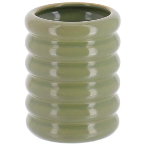 Vaso gres estilo años 70 350ml - verde oliva - Tendance (1/2)