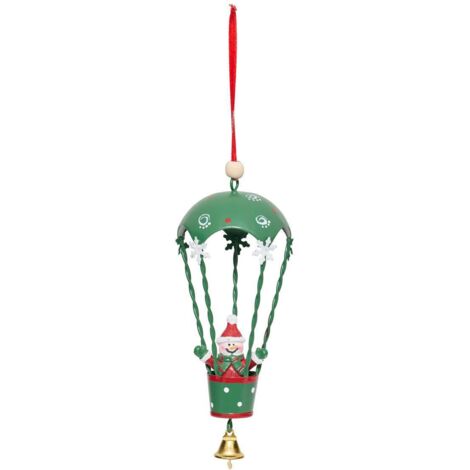 Tema muñeco de nieve globo aerostático metal H.14cm surtido - Feeric lights & christmas