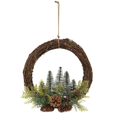 Corona de árbol de Navidad D.30cm - Atmosphera créateur d'intérieur