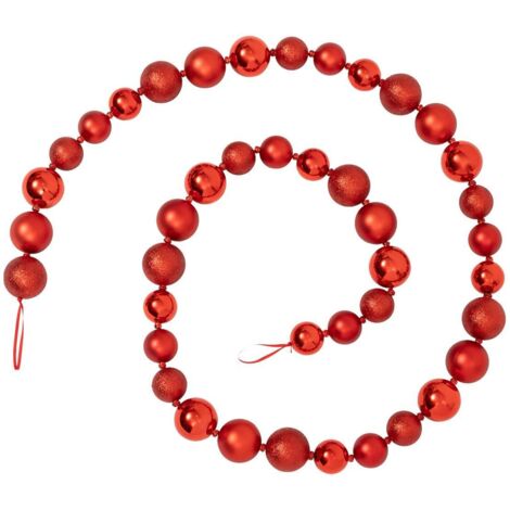 Guirnalda de bolas rojas de 2 m - Atmosphera créateur d'intérieur
