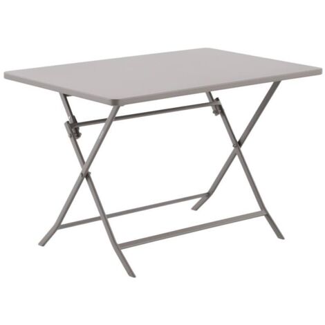 Greensboro Mesa de jardín plegable de 4 plazas café 110x70cm - Hespéride