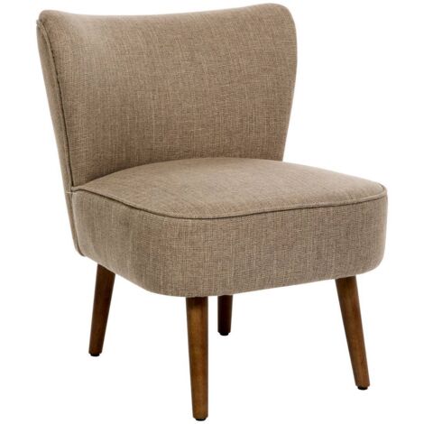 Sillón Aera en tejido beige oscuro L69xAn57xAl72,5 cm - Atmosphera créateur d'intérieur