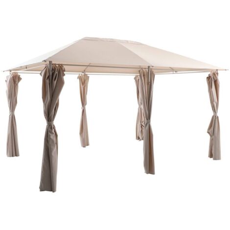 Lienzo para cenador Santorini, lino beige - Hespéride