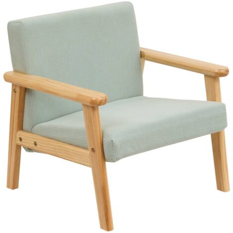 Sillón infantil Basile de pana verde celadón - Atmosphera créateur d'intérieur
